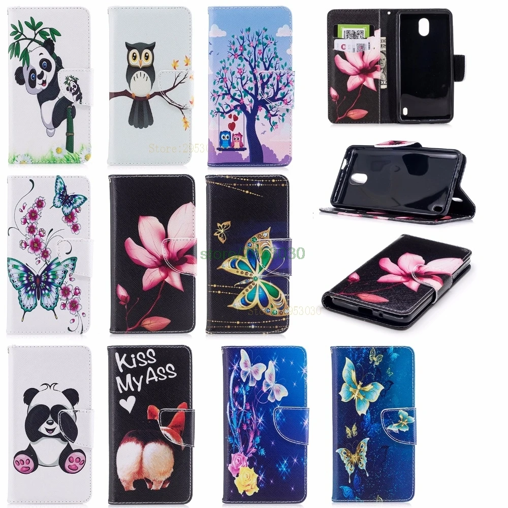 Чехол-бабочка для Nokia 2 Dual TA-1035 TA-1007 TA-1029 чехол с откидной крышкой и бумажником