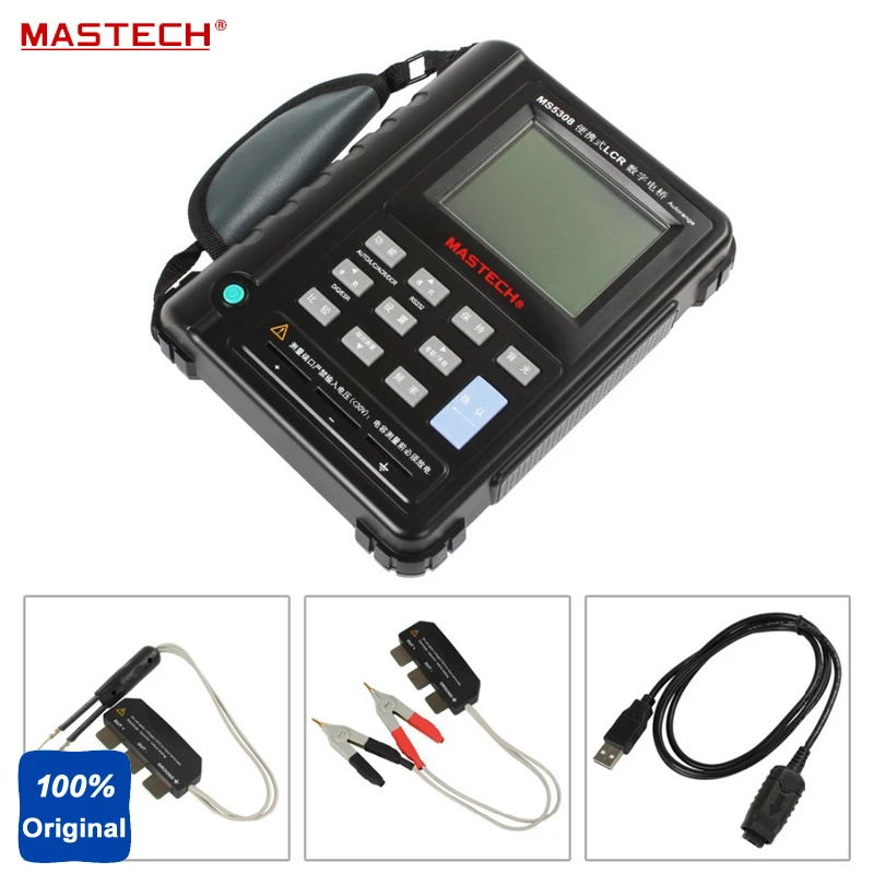 Mastech MS5308 ручной Авто Диапазон измеритель иммитанса 100 K Hz Частотный диапазон RS232