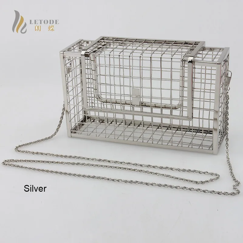 Silver Женская сумка в винтажном стиле с металлическим каркасом, мини-сумки для женщин, Свадебная вечеринка, сумка через плечо, сумки-мессенджеры, клатчи - Цвет: Silver