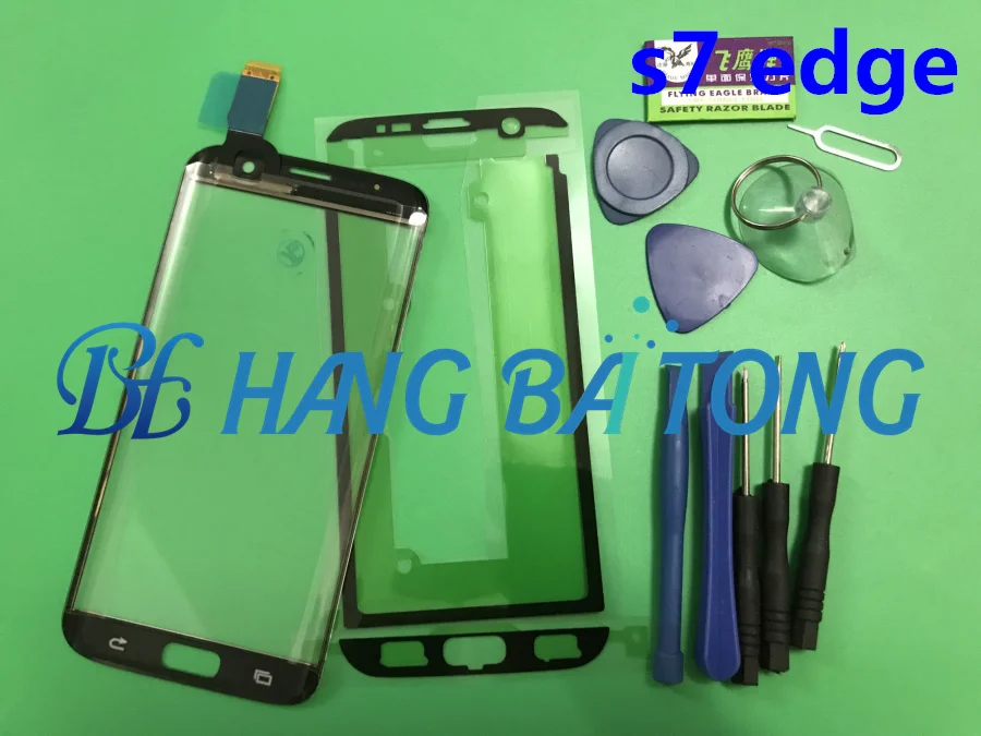 ЖК дисплей для Samsung s7 edge G935F G935A внешняя сенсорная панель стекло замены переднего
