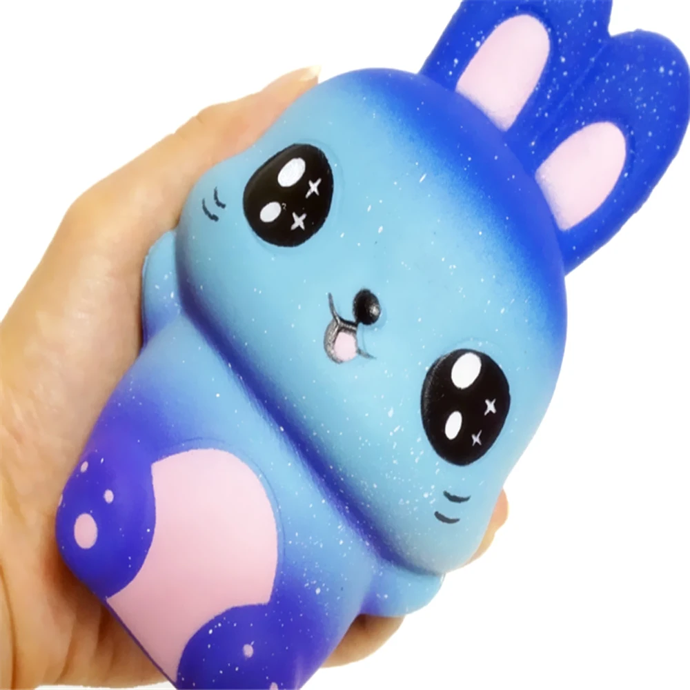 Squishy Toys Jumbo Rainbow Cartoon Rabbit Squeeze Toy Smooshy Mushy Slow Rising Antistress Squishes Funny Novelty Gift |