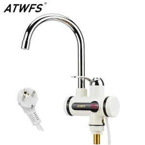 atwfs instant tankless water heater tap instantaneous faucet kitchen water heater crane instant hot water faucet digital eu plug free global shipping