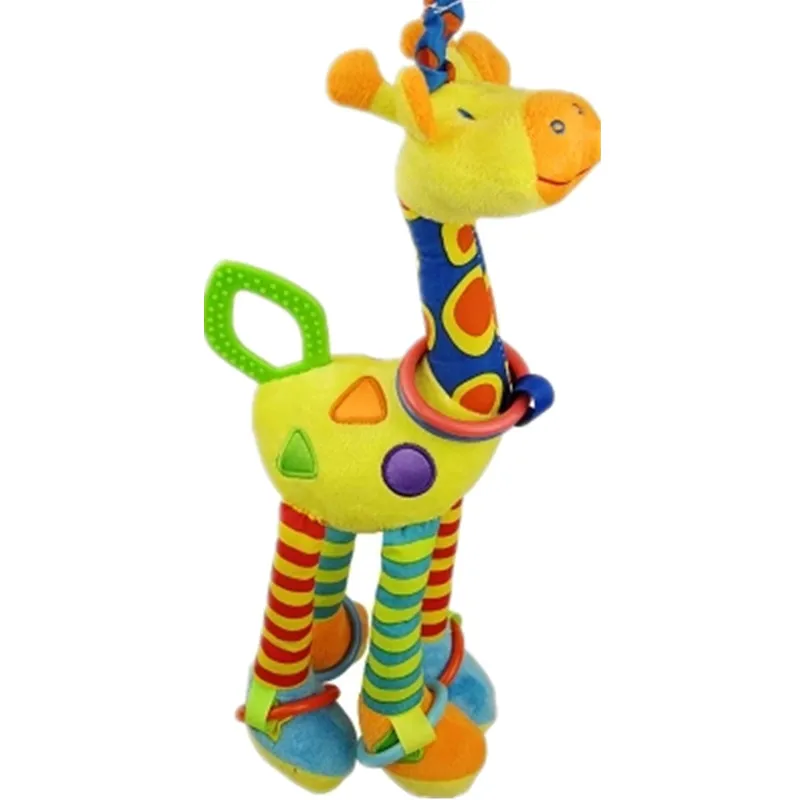 45CM One Piece High Quality Cute Giraffe Baby Stroller Toy Hanging Bed Hung With Rattles Stuffed Toys | Игрушки и хобби