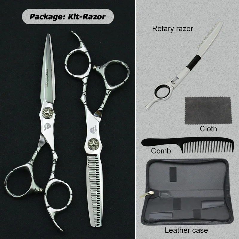 6020-RAZOR 5,5/6," японские ножницы для волос 440C ножницы Дешевые Парикмахерские ножницы Парикмахерские филировочные ножницы Парикмахерская бритва стрижка - Цвет: 6020-RAZOR