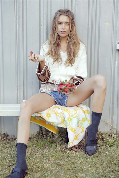 Женский хлопковый свитер с капюшоном теплый пуловер в стиле хиппи осень 2021 |