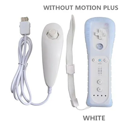 Беспроводной Bluetooth геймпад для Nintendo wii 2 в 1, пульт дистанционного управления, синхронизация, джойстик, левая рука+ нунчак, дополнительный Motion Plus - Цвет: NOT MOTION PLUS