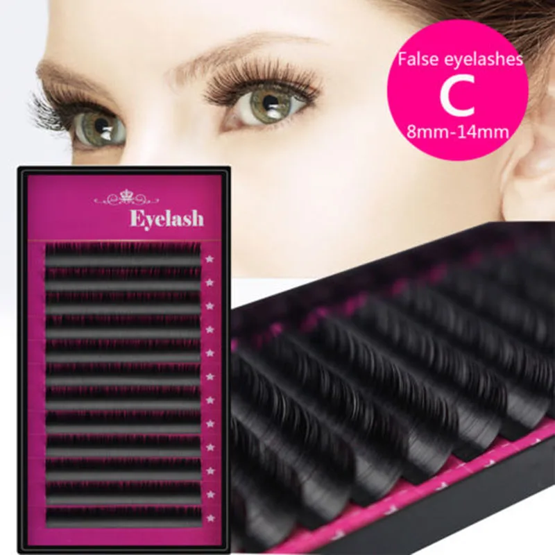 Мягкой искусственной норки наращивание ресниц естественный длинные реснички