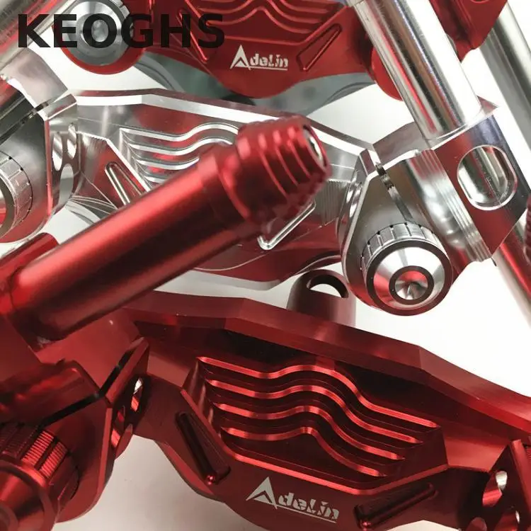 Руль для мотоцикла Keoghs полностью из алюминиевого сплава с ЧПУ 22 мм стержень