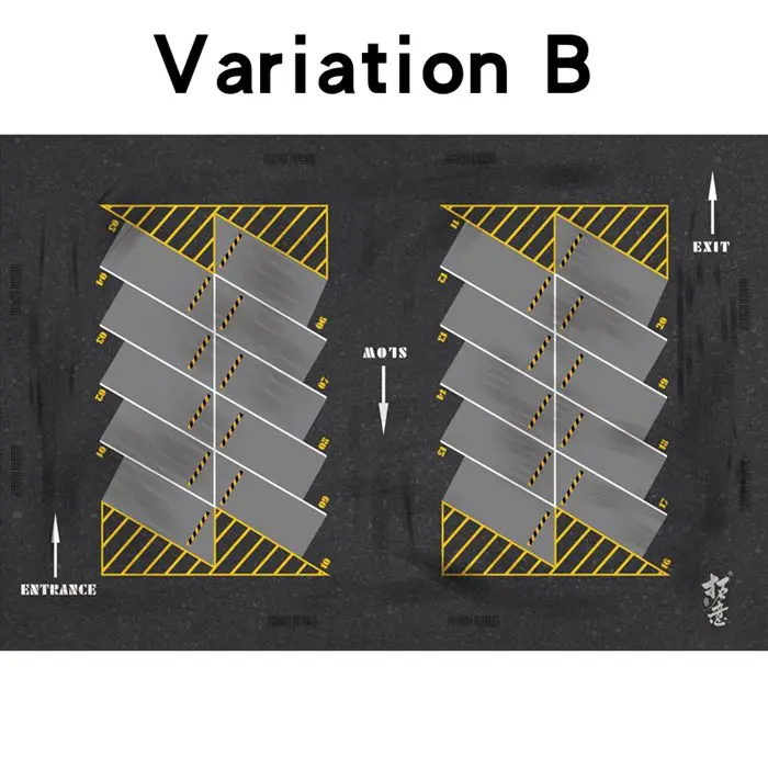 Variation B Модель автомобиля гараж/парковка коврик для мыши 1: 64 - Цвет: Variation B