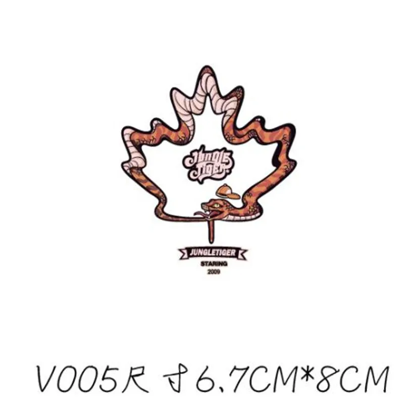 Jungle snake Iron on transfer patches для одежды Diy 3d наклейки теплопередача pvc patch thermocollants vetement |