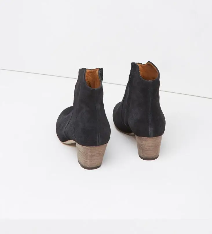 Hot Sales Women Boots Fashion Styles Ankle Shoes High Quality Genuine leather Casual Shoes Woman Winter Shoes Chunky High Heels