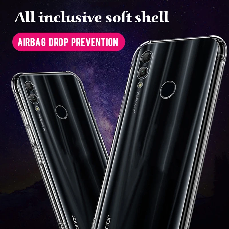 Силиконовый ТПУ чехол для телефона huawei Honor 7A Dua-L22 антидетонационный подушка