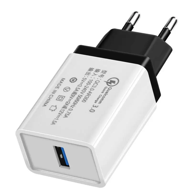 Black Adapter Only ESSIEN 5V 3.5A QC3.0 быстрое зарядное устройство 2A Micro USB 2,0 кабель для быстрой синхронизации данных для мобильного телефона samsung Xiaomi huawei htc LG - Тип штекера: Black Adapter Only