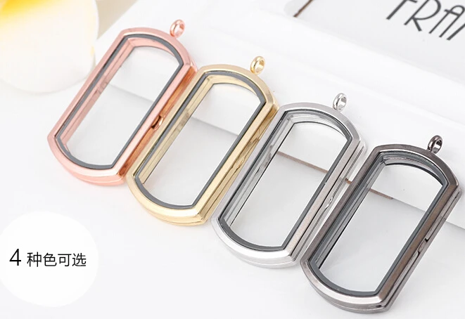 Цельный модный разноцветный Квадратный Кулон из сплава и стекла diy рамка