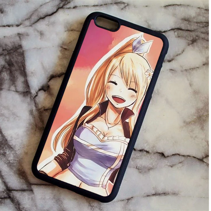Защитный чехол для телефона KETAOTAO Mirajane fairy tail s для iPhone 4S 5C SE 5 5S 6 6S 7 8 Plus X чехол из мягкого ТПУ резины и силикона - Цвет: Темно-серый