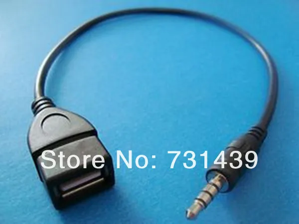 1 шт. черный переходник 3 5 мм на USB гнездо аудиоразъем Aux штекер кабеля|usb male female
