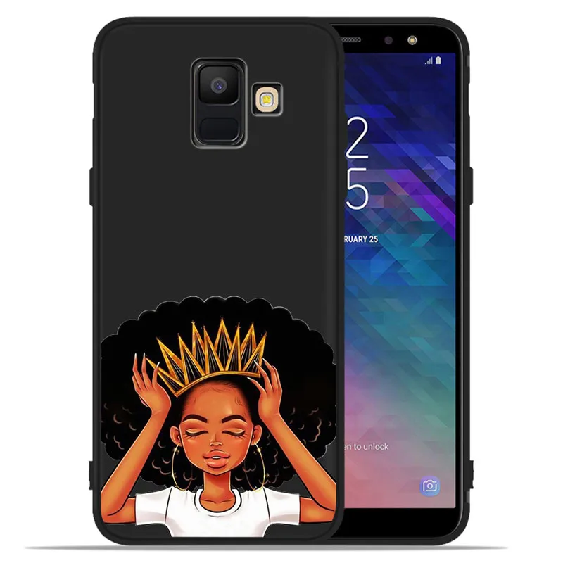 Для мам и детей, арабские африканские королевы для девочек для samsung Galaxy A9 A8 A7 A6 A5 A3 J3 J4 J5 J6 J8 плюс чехол для телефона чехол Coque Etui - Цвет: H1485