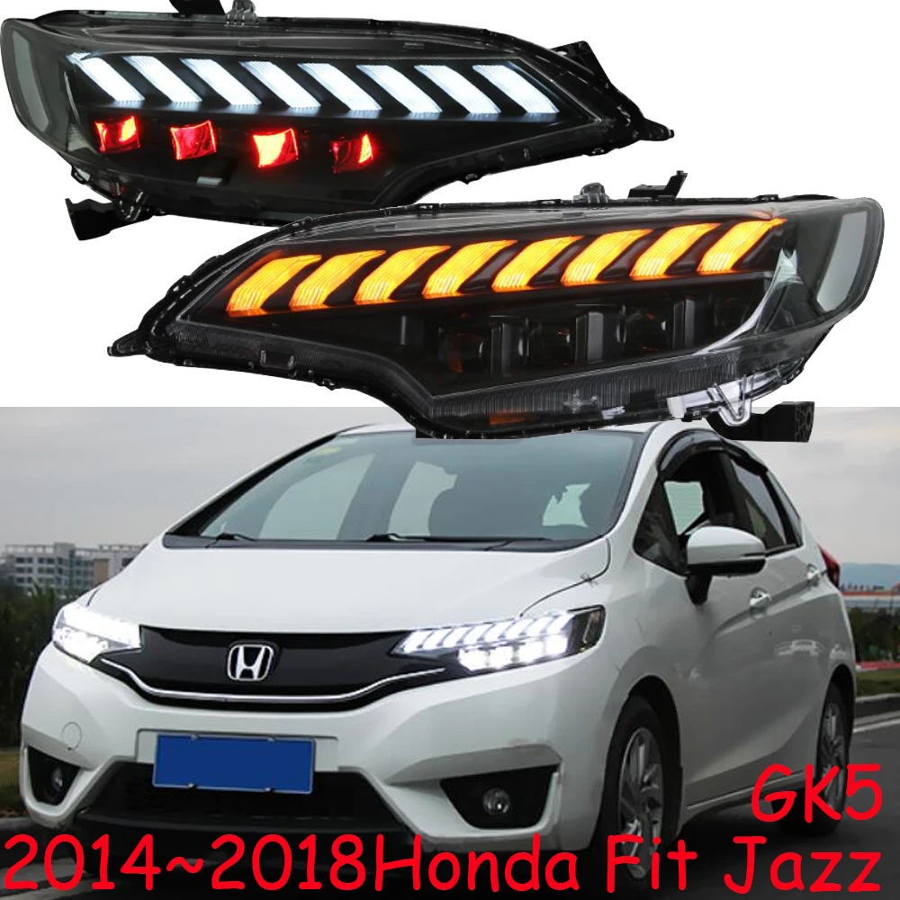 2 шт. бамперные фары для 2014 2015 2016 2017 2018 Fit Jazz GK5 налобный фонарь светодиодный