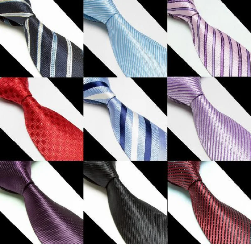 Мужские галстуки из микрофибры HOOYI в полоску на шею деловые для взрослых |