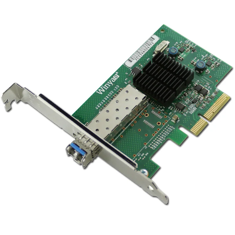 PCIe X4 гигабитная волоконная карта одномодовый 1310 нм 10 км LC оптический