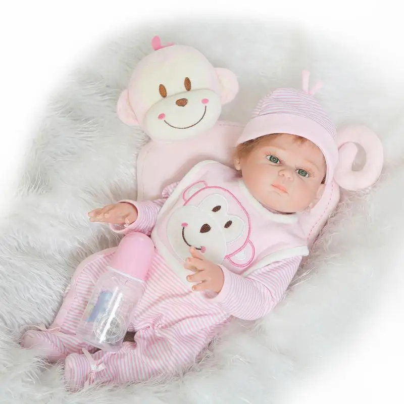 Кукла реборн NPKDOLL силиконовая Реалистичная кукла-младенец 50 см детская