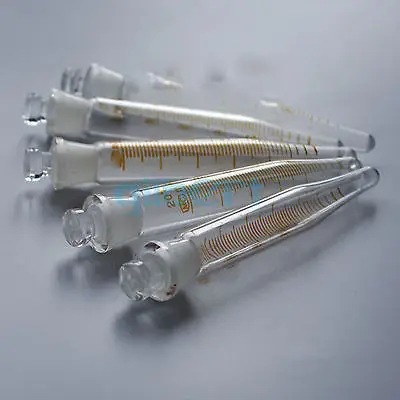 Лабораторное стеклянное Коническое дно центрифуги 20 мл с пробкой синтетическая