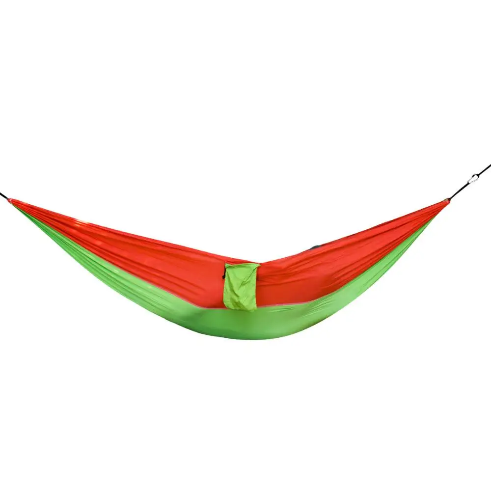 Нейлоновая ткань открытый одинарный и двойной гамак для кемпинга с гамаковыми