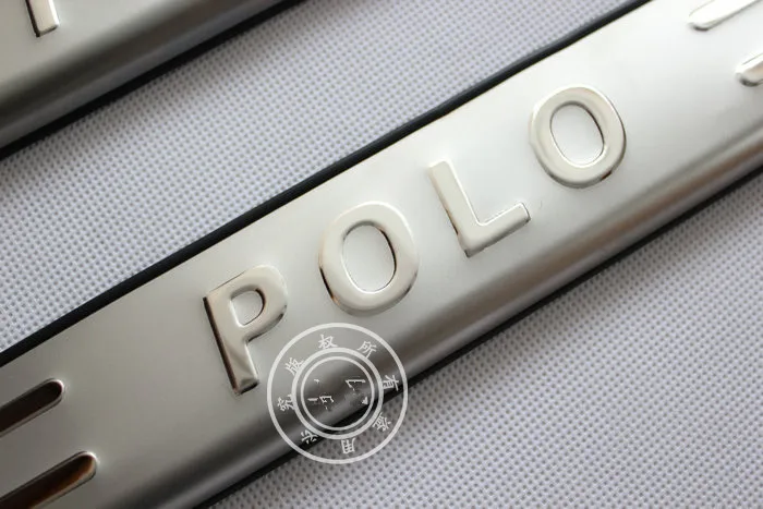 Высокое качество нержавеющая сталь Накладка/дверной порог для 2011- Volkswagen POLO стайлинга автомобилей