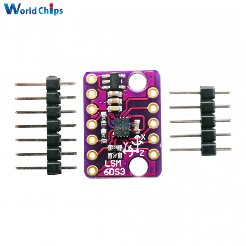 Фонарь SPI IIC I2C Гироскопический сенсорный модуль 6 градусов свободы прерывание