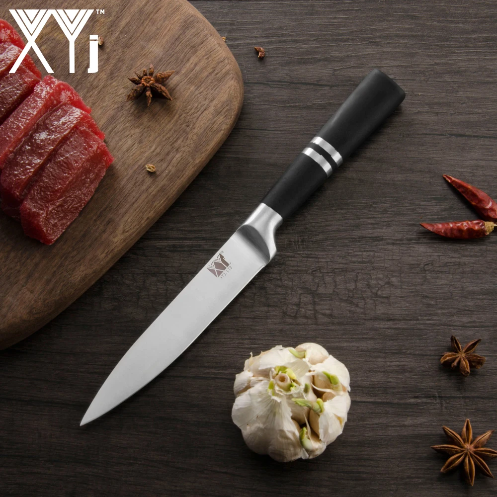 XYj кухонные ножи из нержавеющей стали с антипригарной ручкой для очистки овощей