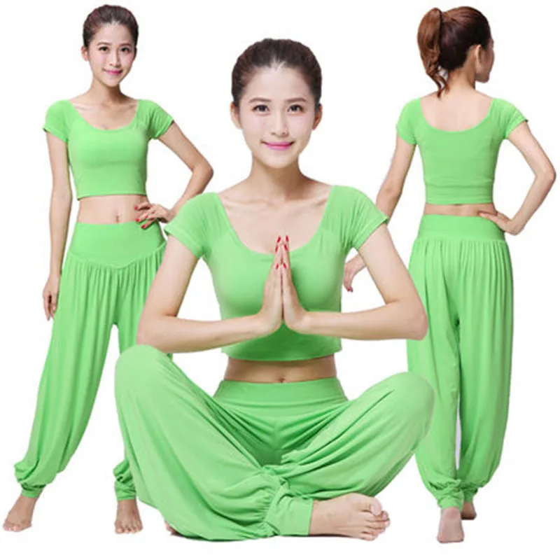 Горячая Распродажа новинка 2018 женские комплекты одежды для йоги штаны фонарики