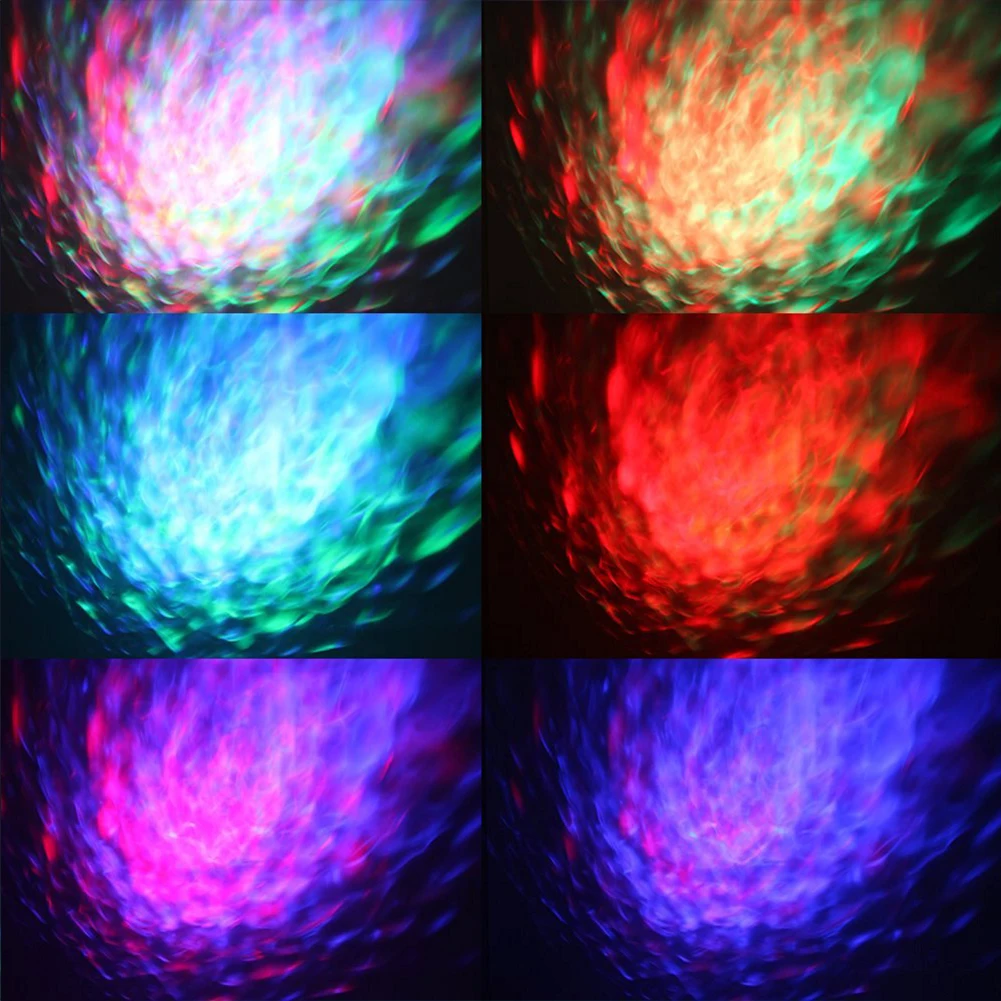 Сценический светильник 7 цветов волнистый эффект удаленный RGB светодиодный