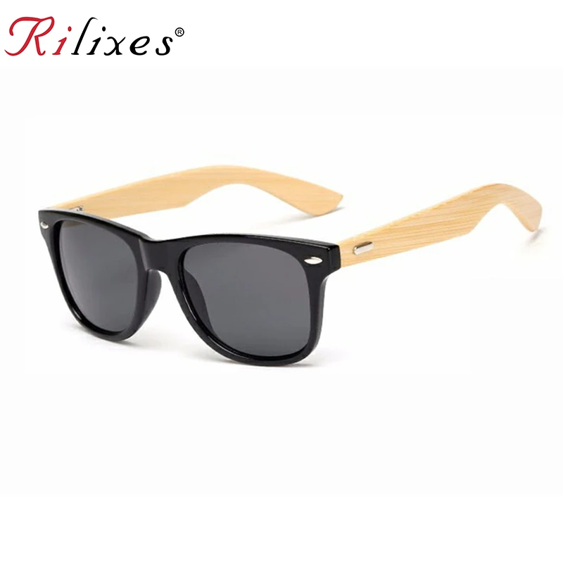 

WANMEIDS Half frame Sun glasses wooden bamboo legs Sunglasses men women Brand design oculos gafas de sol feminino mujer MU1501T