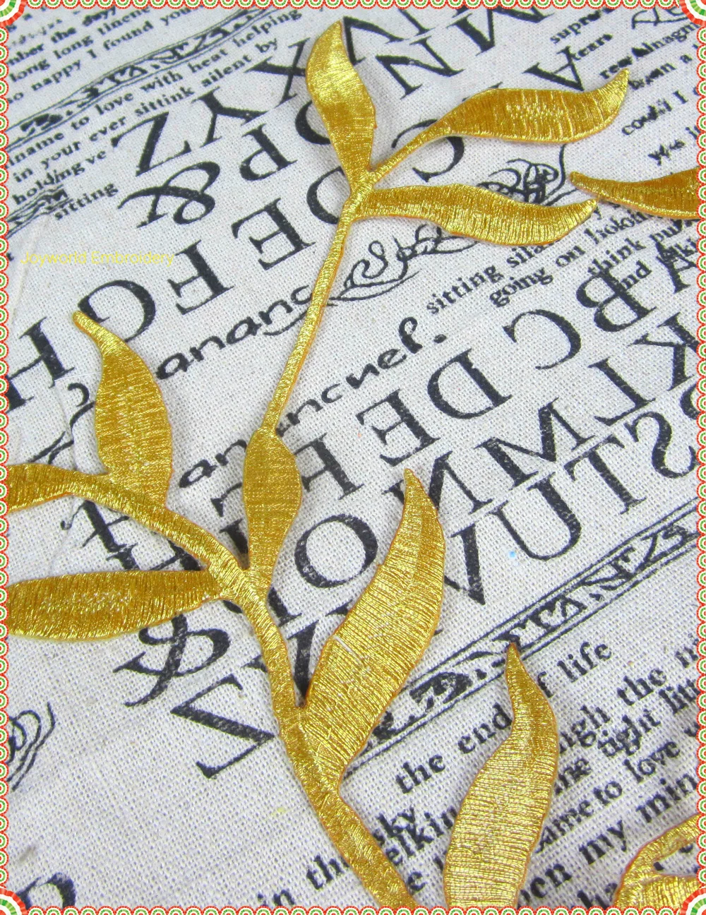 Кружевная ткань с золотыми цветами Высота 27 см 1 ярд | Дом и сад