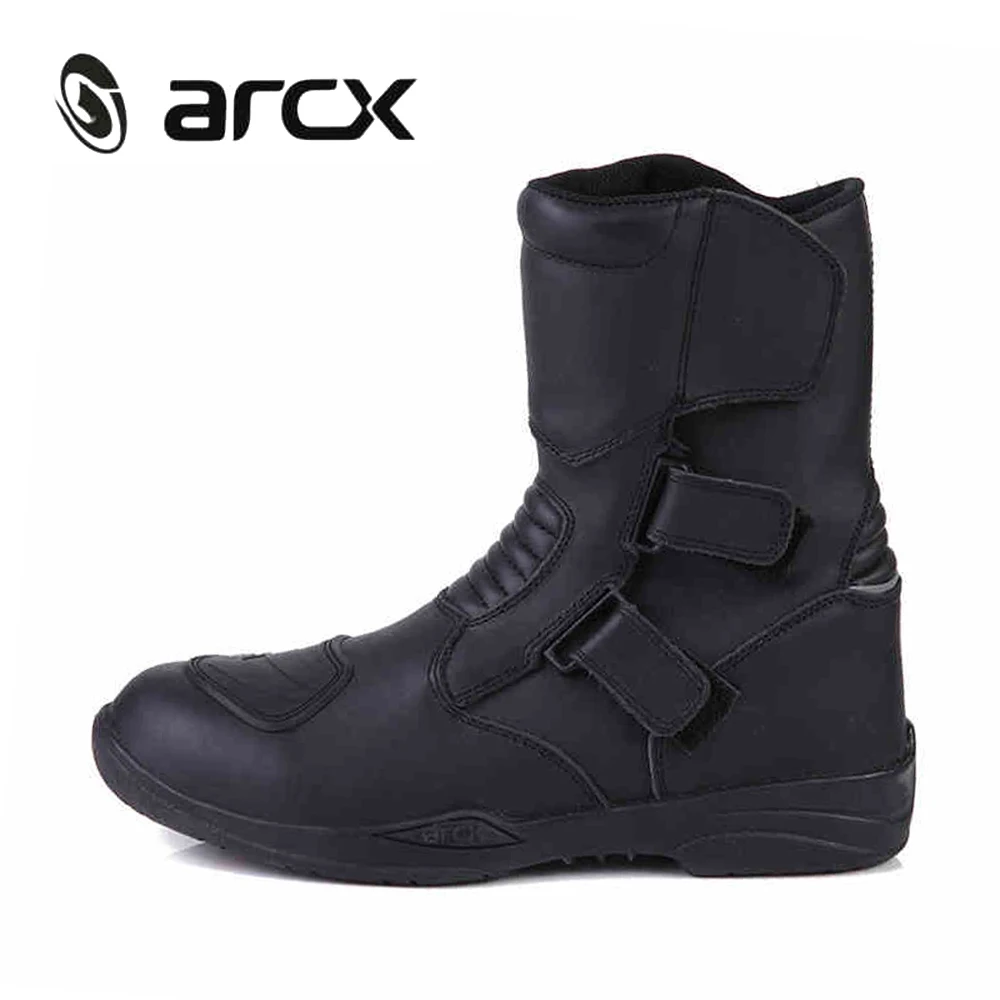 Мотоциклетные ботинки из натуральной телячьей кожи ARCX Водонепроницаемые