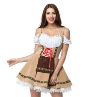 german bavarian beer girl costume oktoberfest beer wench fancy dress