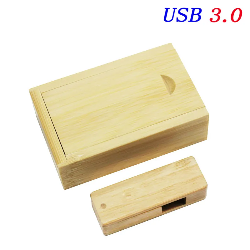 JASTER USB 3,0 Натуральные Деревянные USB+ коробка USB флеш-накопитель bamboo 4G 8GB 16GB 32GB гравировка логотипа для фотографии свадебные подарки - Цвет: bamboo