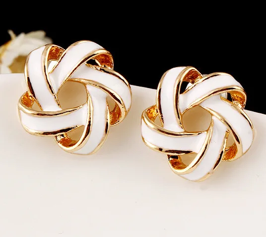 Tenande Макси Малый эмаль звезды серьги стержня для Новинки женщин Мода День Святого