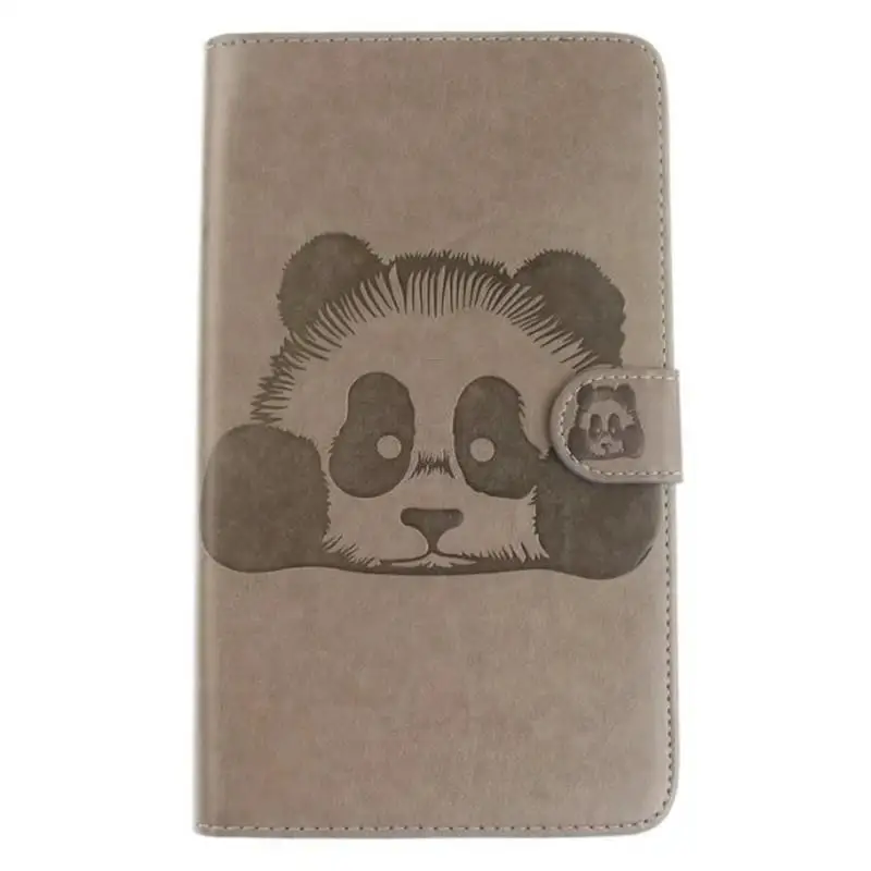 3D панда белокрасочное тиснение чехол с откидной крышкой для телефона ремешок