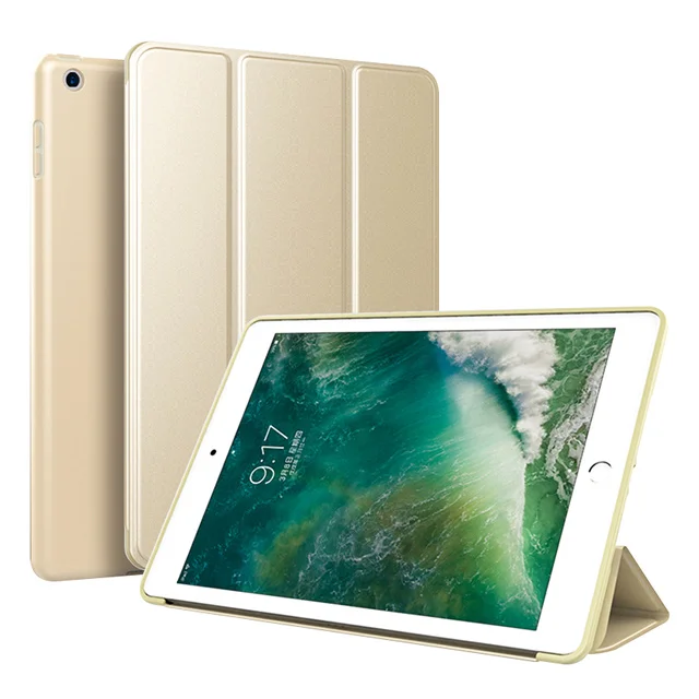 Ультра тонкий умный чехол для iPad Mini 5 7,9 Магнитная подставка PU кожа Funda силиконовый мягкий ТПУ задняя крышка для iPad Mini 5 Чехол - Цвет: Gold