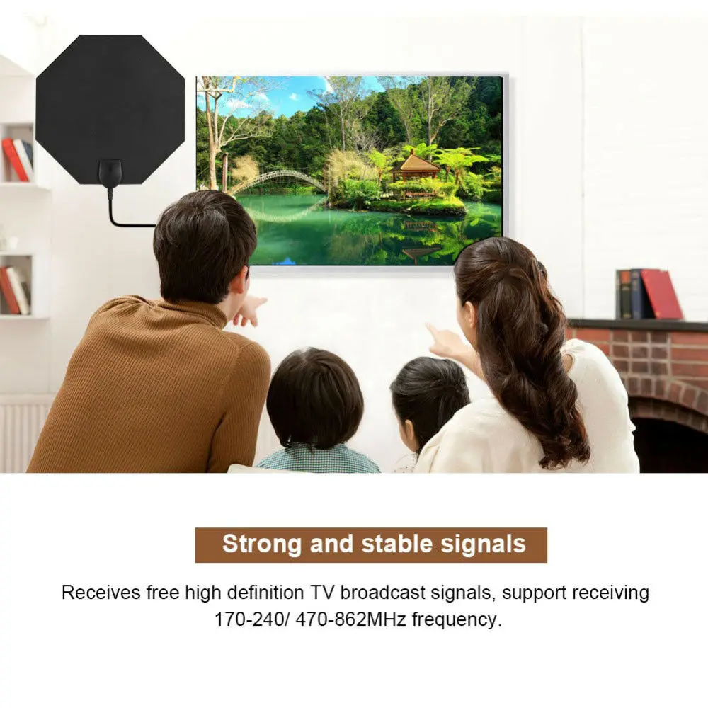 Qiyuntong 200 миля диапазонная антенна ТВ цифровой HD Skywire 4 K Antena Внутренний HDTV 1080