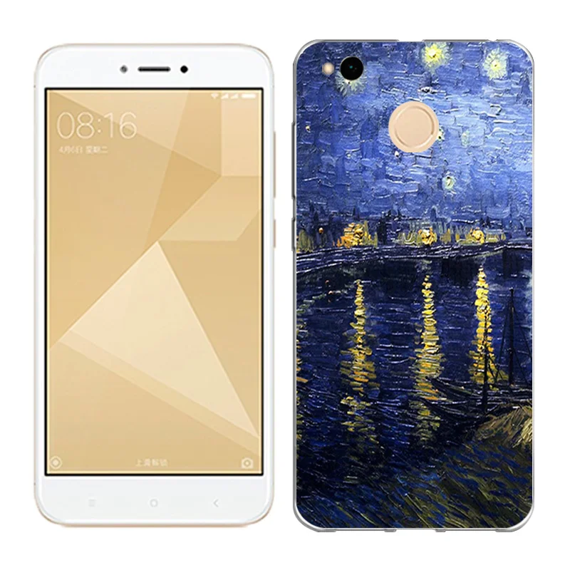 11 Для Xiaomi Redmi 4X Чехол, мягкий силиконовый чехол из ТПУ, для Xiaomi Redmi 4X5,0 дюймов, Ультратонкий чехол с пейзажем xaomi 4x4 x - Цвет: 11