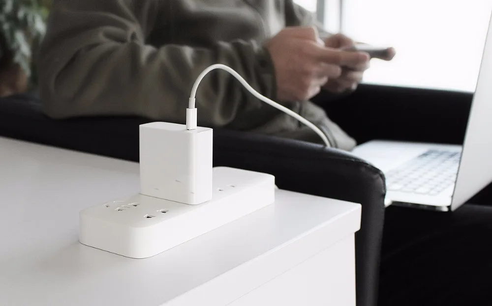 Xiaomi USB-C 45 Вт зарядное устройство с умным выходом usb type-C порт Поддержка PD 2,0 QC 3,0 быстрая зарядка подарок C2C кабель