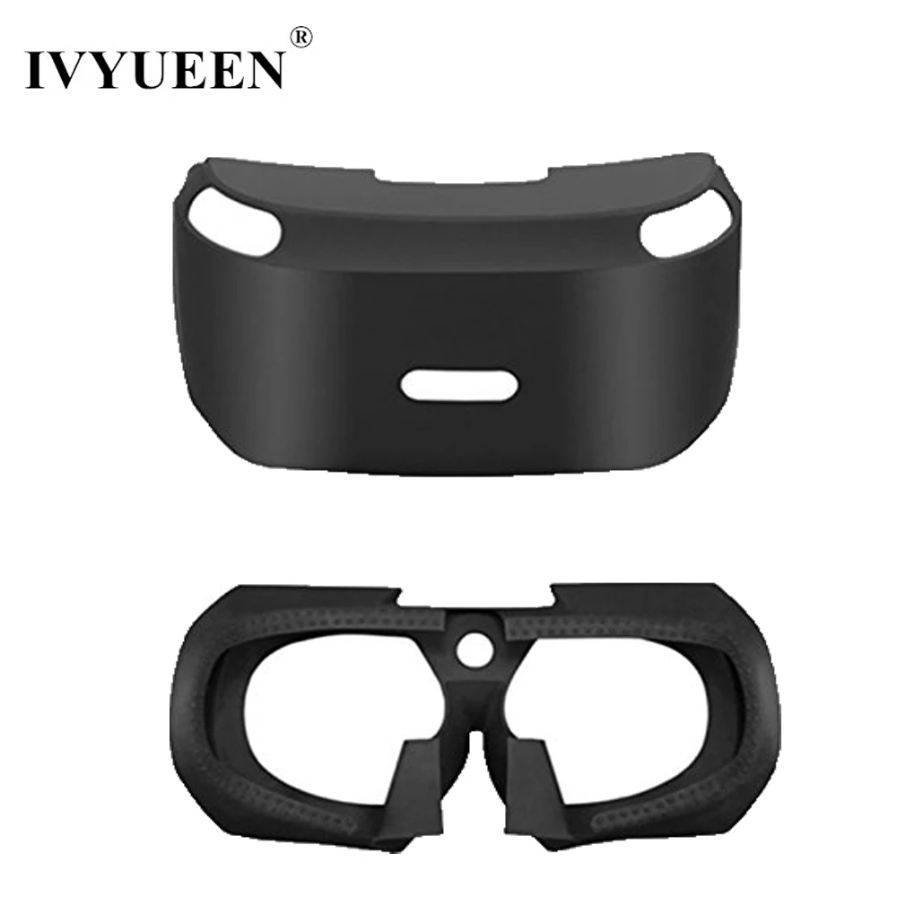 IVYUEEN мягкий силиконовый PSVR чехол для sony Игровые приставки виртуальной реальности VR гарнитура футляр для очков Анти-скольжения резиновый лист, имитирующий кожу для PS4 джойстик для игр в виртуальной реальности