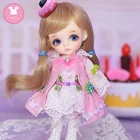 Одежда для шарнирных кукол 18, милое мини-платье или костюм для красивой девочки, желтое кокосовое тело, OUENEIFS, аксессуары для кукол luodoll