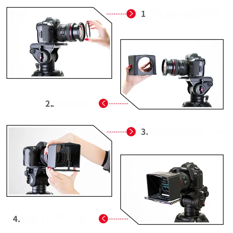 Смартфон Bestview T1 телесуфлер для Youtube интервью видео подсказка монитор Canon Nikon Sony