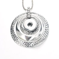 high quality snap button pendant pearl necklace fit 18mm buttons for women charm fashion interchangeable jewelry