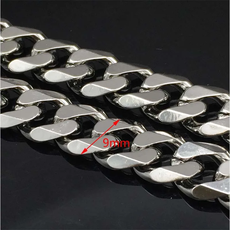Ожерелье цепочка мужское из нержавеющей стали ширина 9 мм 23 62 дюйма|necklace jewelry|fashion