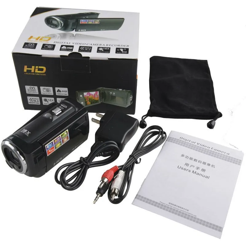 Winait 16 Mp Max 720P HD 16 X Цифровой Зум Цифровая видеокамера Цифровые видеокамеры с 2," ЖК-экраном литиевая батарея