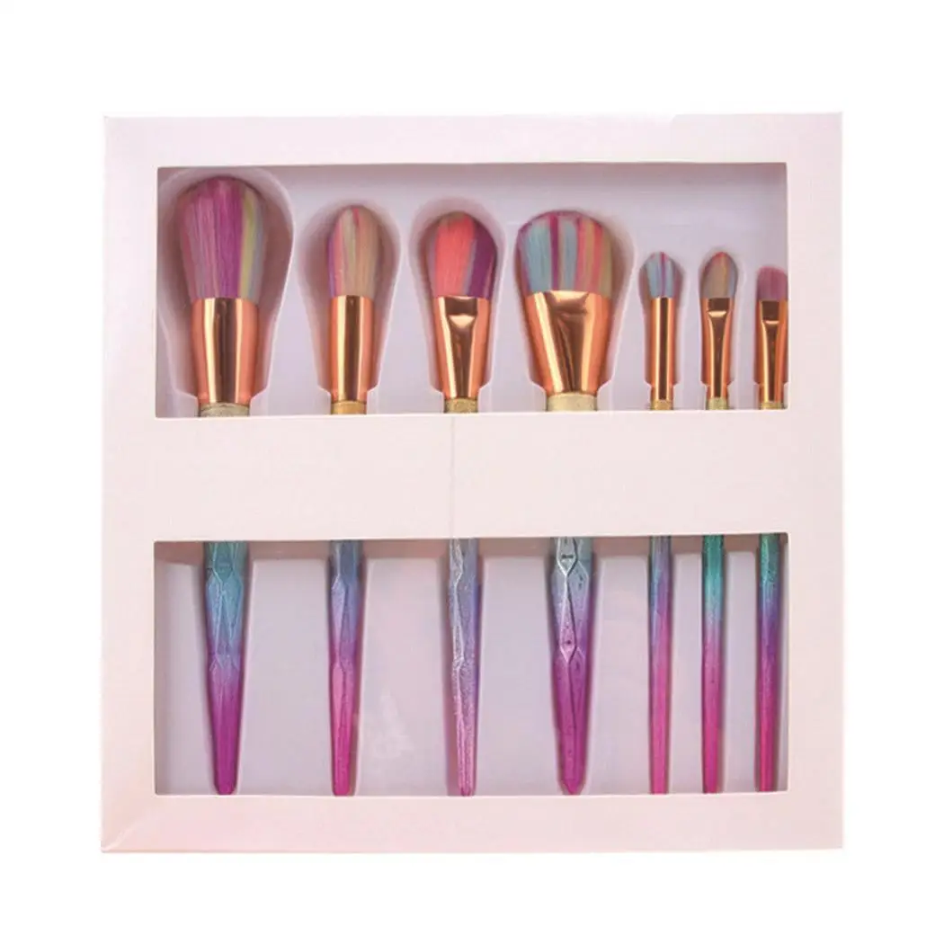 7PCS/Set Makeup Brushes Foundation Eyeshadow Powder All Skin Types Brush Tools Set/Kit of (PCS) 2cm/0.8inch | Красота и здоровье